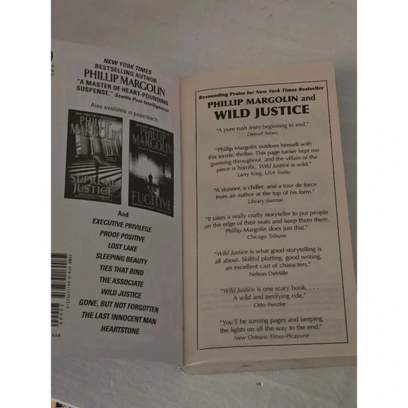 Wild Justice by Phillip Margolin Book - Picture 5 of 5